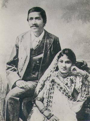 Aurobindo with his Wife Mirnalini