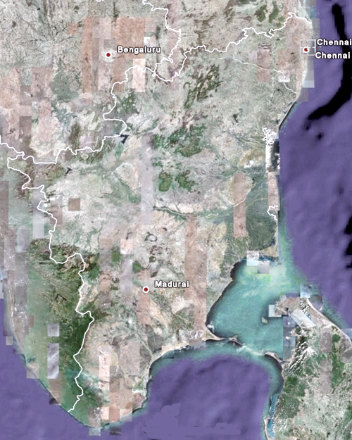 Tamil Nadu - Satellite View