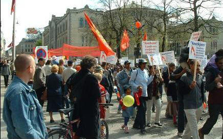 May Day 2004 in Oslo, Norway
