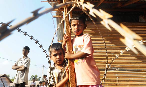 Tamil Refuges in Sri Lanka Concentration Camp