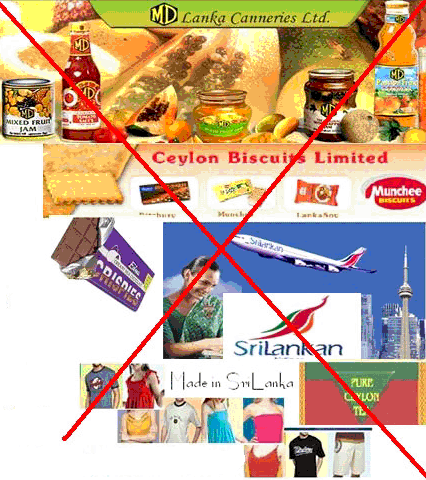 Boycott Sri Lanka Groceries