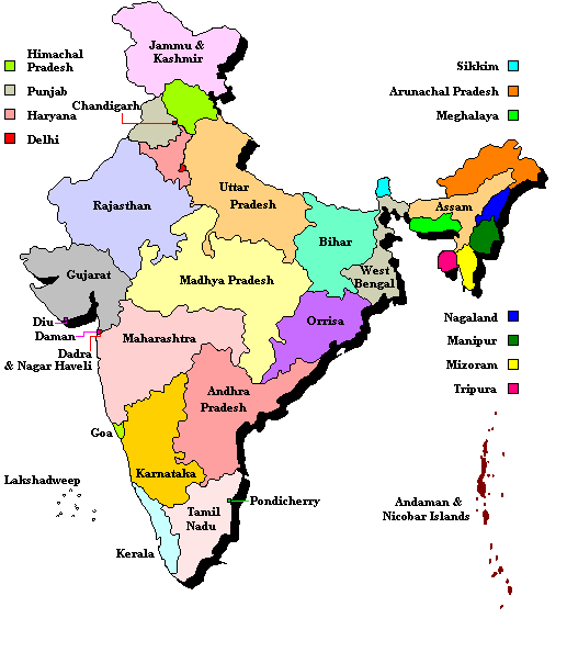 Political Map of India