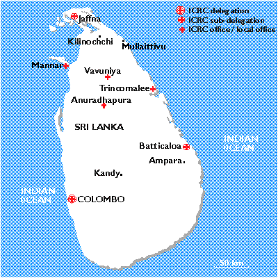 International Red Cross Sri Lanka Map