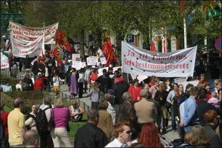 May Day 2004 in Bergen, Norway