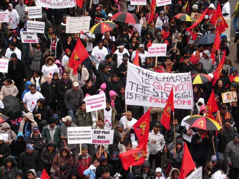 Tamils March in London :Charge is Genocide - Struggle is for Freedom