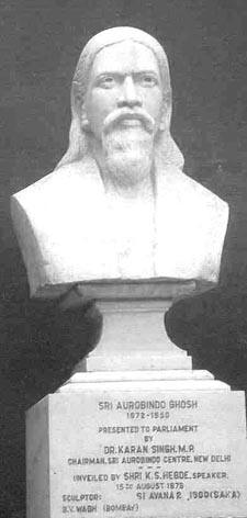 Sri Aurobindo - Bust at Parliament House, New Delhi