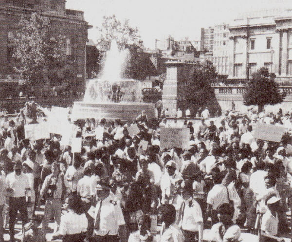 Black July - First Anniversary Meeting, Trafalgar Square