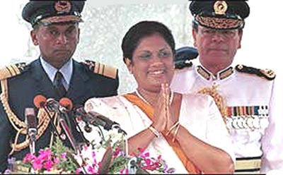 Sri Lanka President Chandrika Kumaratunga
