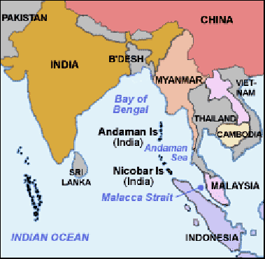 Andaman Islands - Malacca Straits