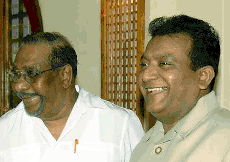 Anton Balasingham and Velupillai Pirabakaran