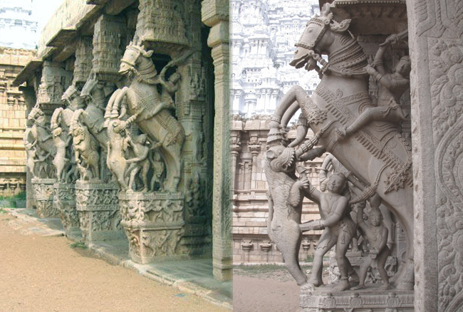 Srirangam Temple, Tiruchi - Horse Court