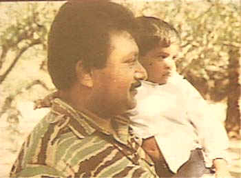 Pirabakaran with son Charles Anthony